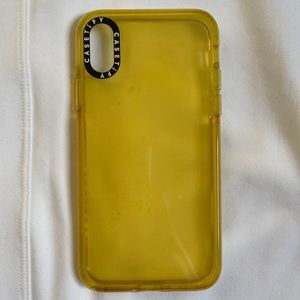 Casetify Yellow IPhone X Case